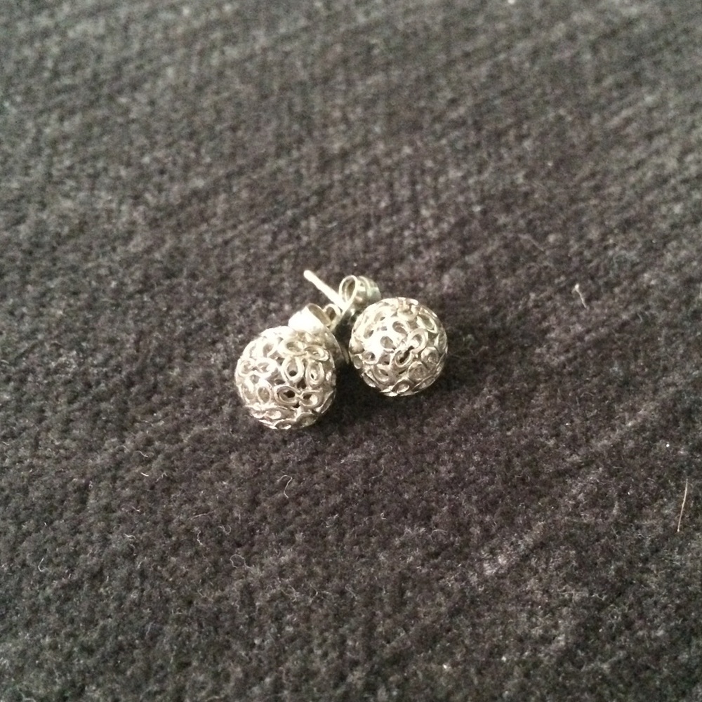COACH Classic Sterling Silver Stud Earrings